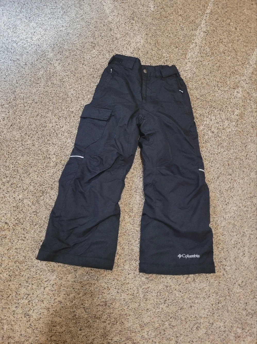 Columbia Black Kids Snow Pants with Reflective Accents Suze XS